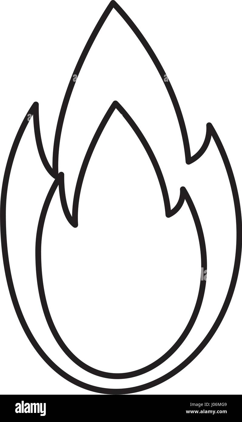 fire flame isolated icon Stock Vector Image & Art - Alamy