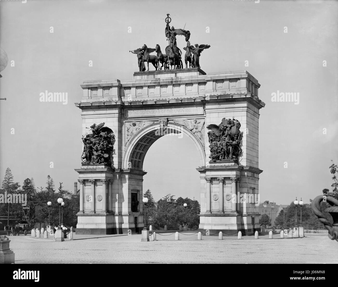 Soldiers' and Sailors' Memorial Arch, Brooklyn, New York, USA, Detroit Publishing Company, 1900 Soldiers' and Sailors' Memorial Arch, Brooklyn, New York, USA, Detroit Publishing Company, 1900