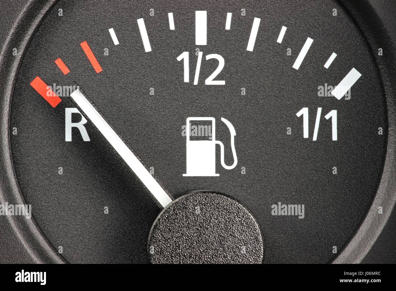 fuel gauge in car dashboard empty Stock Photo Alamy