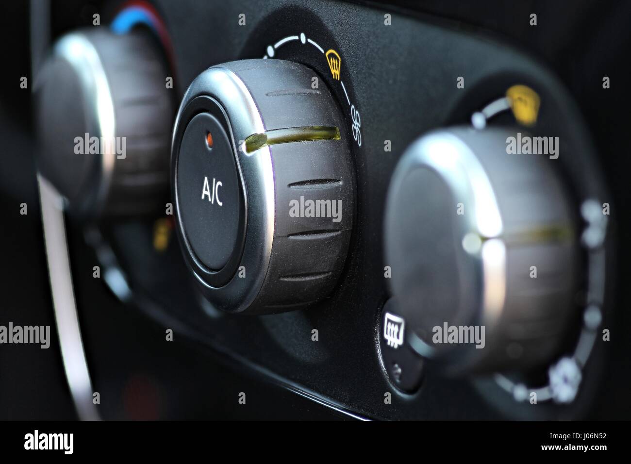 air condition regulator inside car Stock Photo