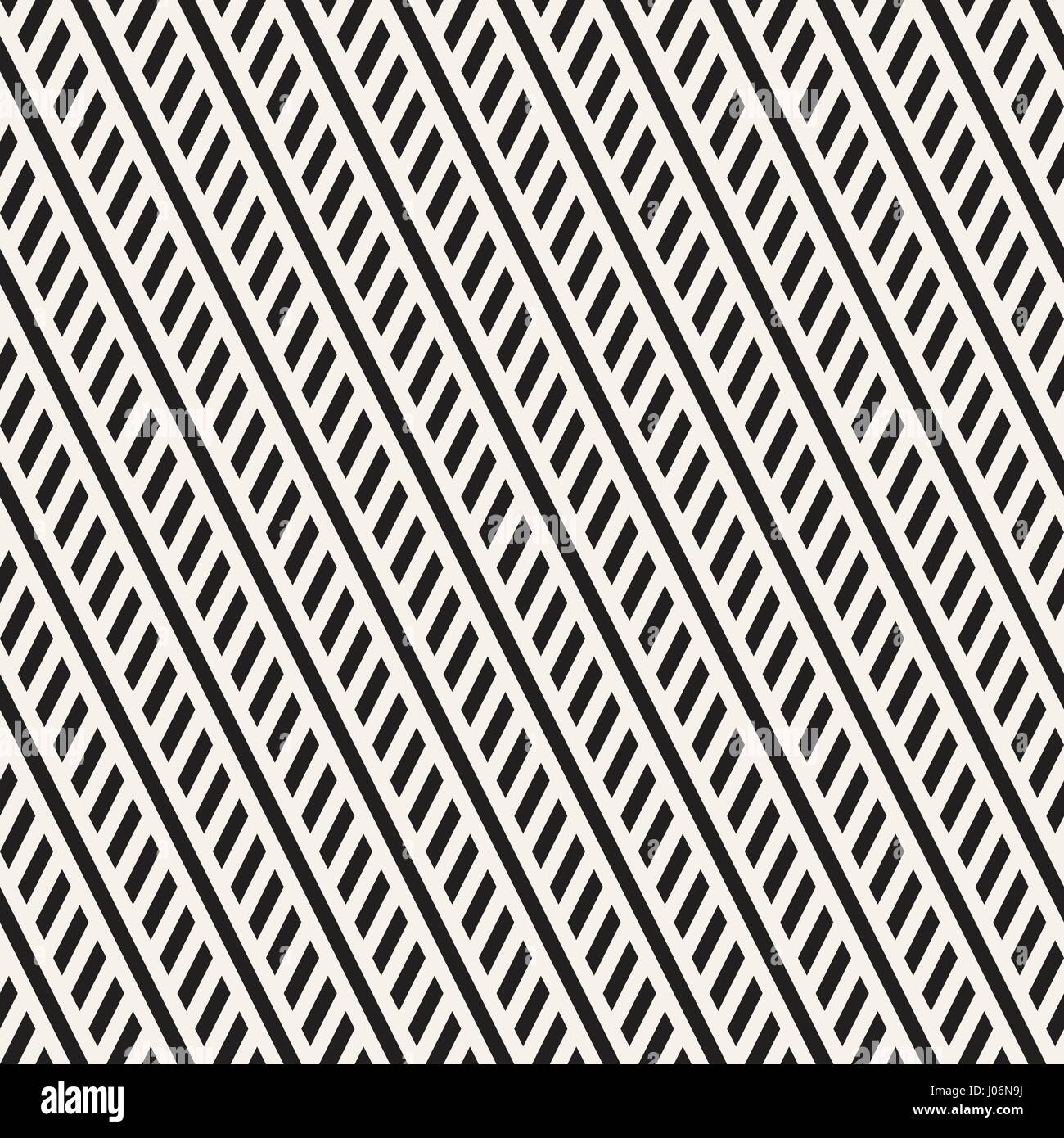 Interlacing Parallel Stripes. Vector Seamless Monochrome Pattern Stock ...