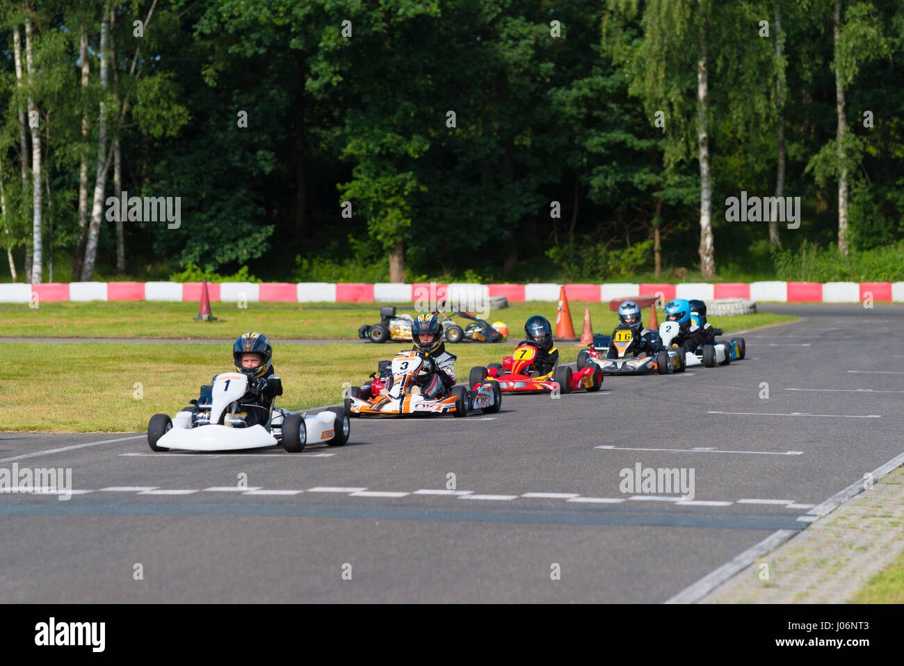 Kids Go Karting Stock Photos Kids Go Karting Stock Images Alamy