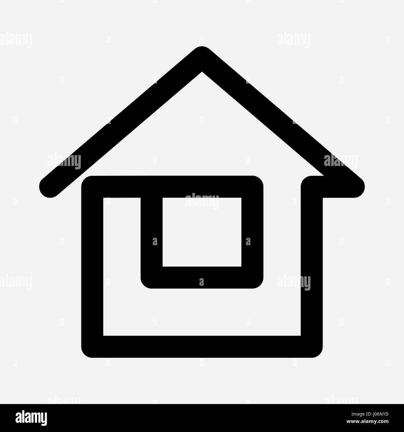 Home web icon. Fully editable vector image Stock Vector Image & Art - Alamy