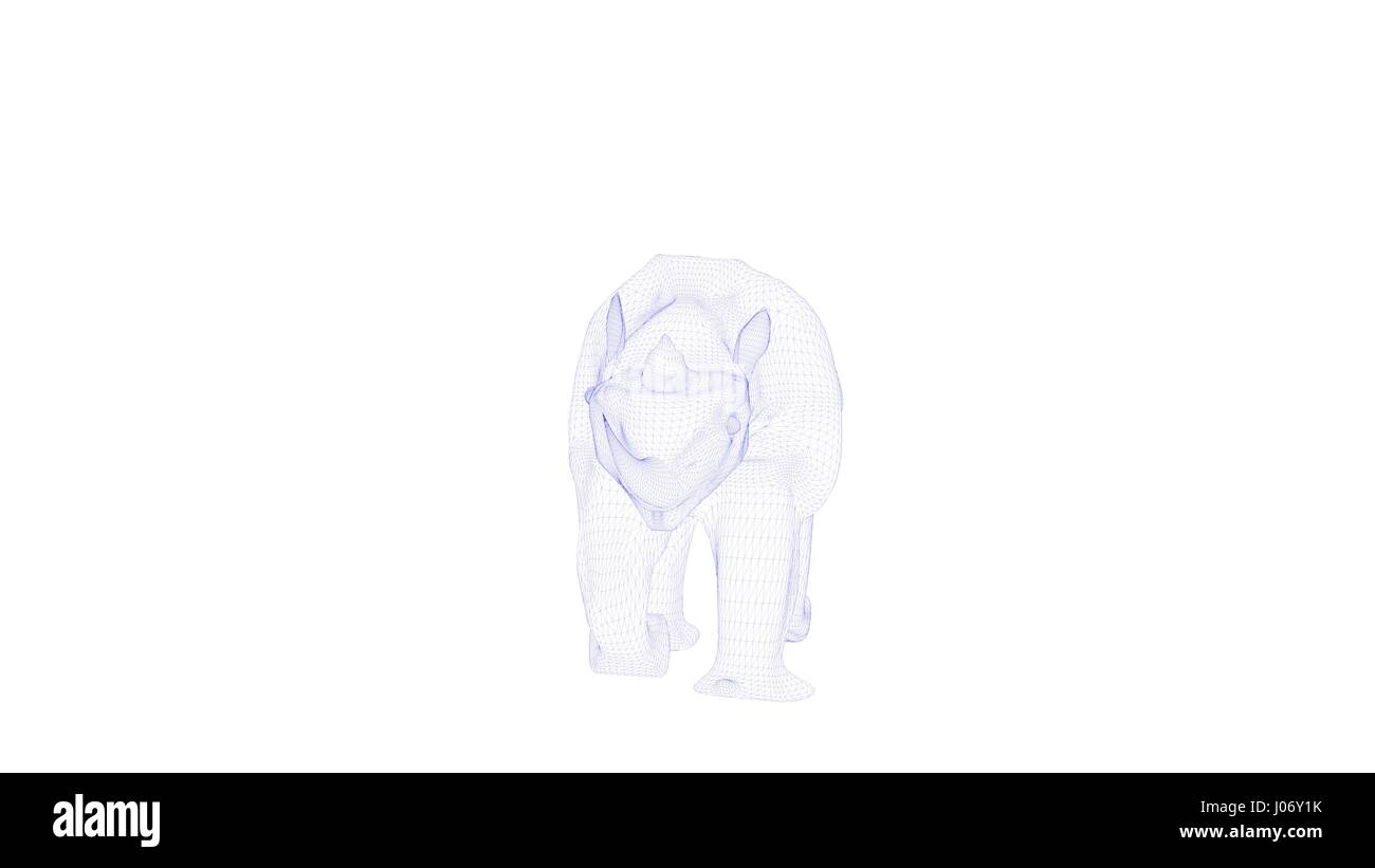 3d rendering of an outlined object Stock Photo - Alamy