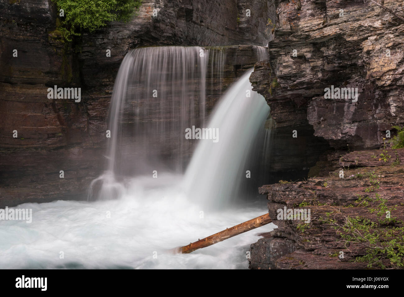 St mary falls glacier national park hi-res stock photography and images ...