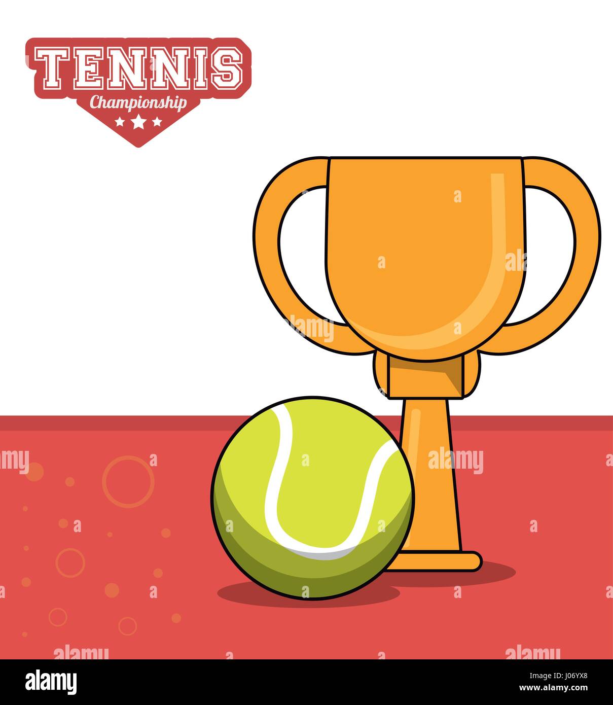 tennis sport trophy ball design image Stock Vector Image & Art - Alamy