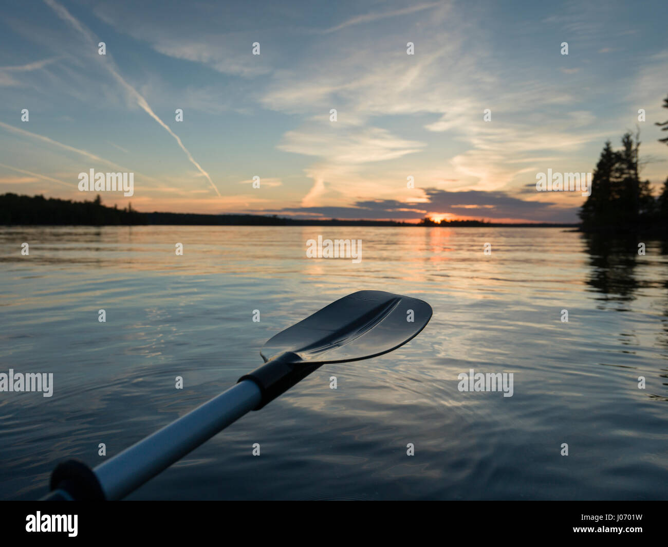 Close-up of an oar, Lake of The Woods, Ontario, Canada Stock Photo - Alamy