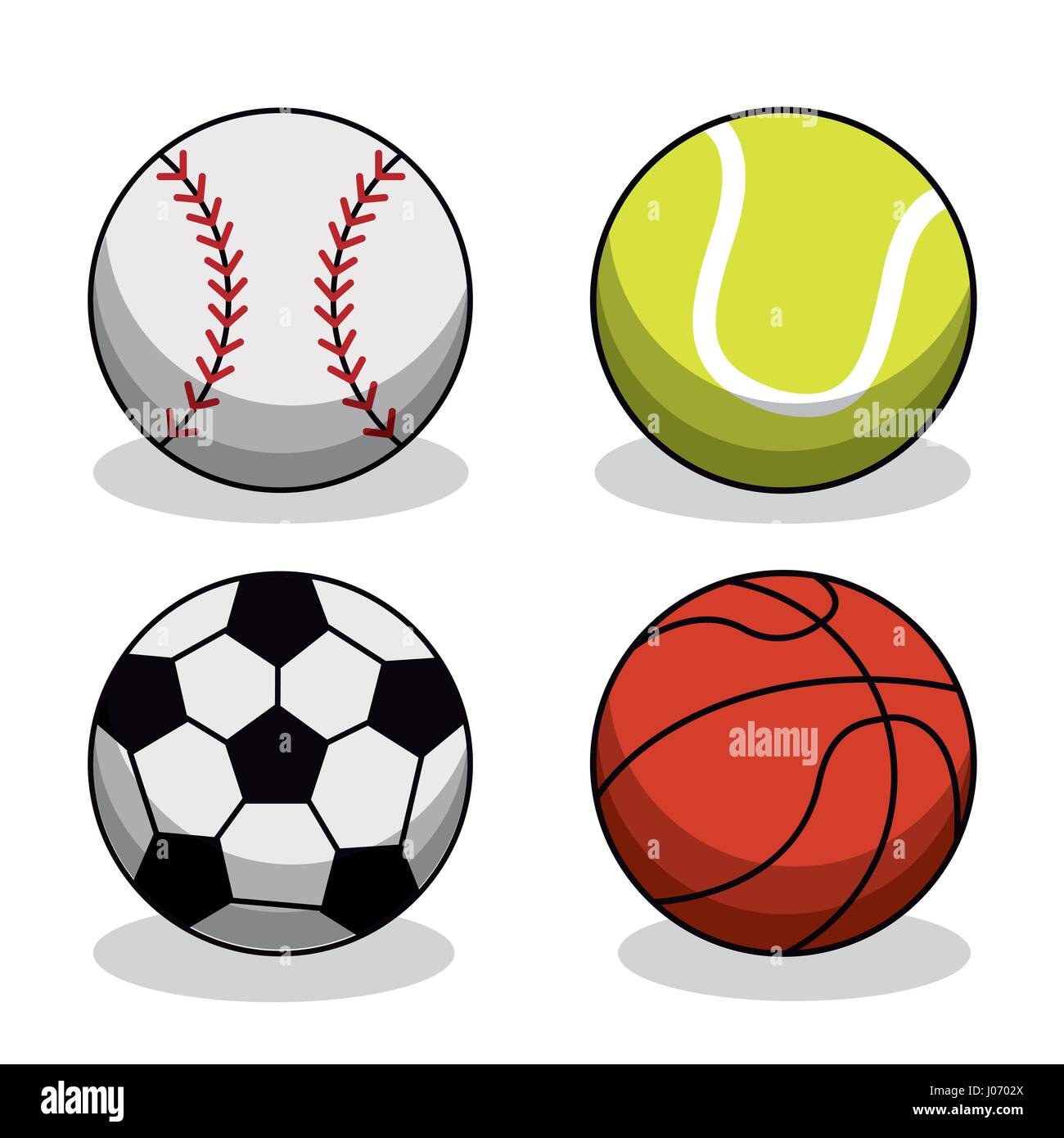 set sport balls equipment image Stock Vector Image & Art Alamy