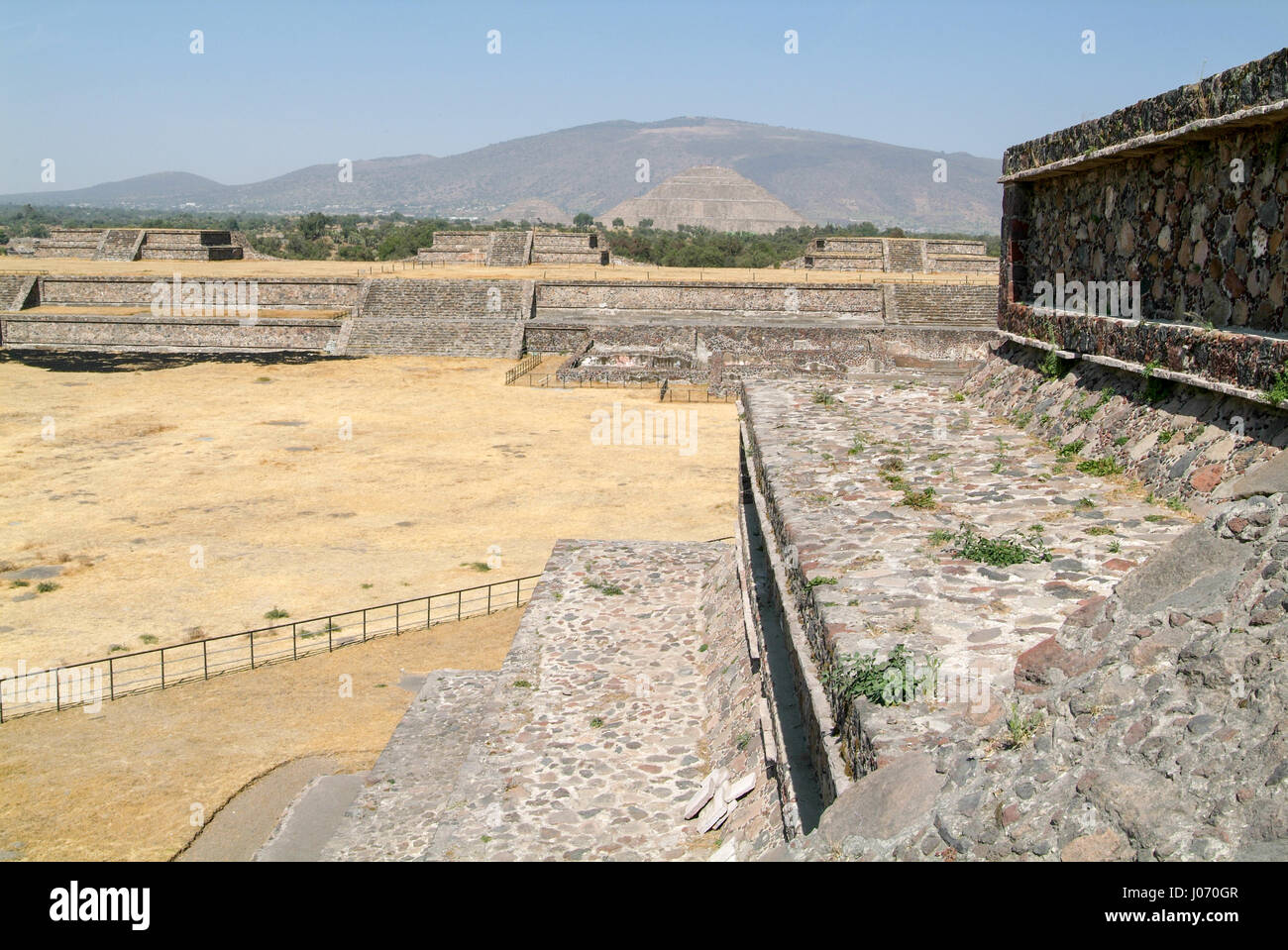 The sun pyramid at Teotihuacan en Mexico, Unesco world heritage Stock ...