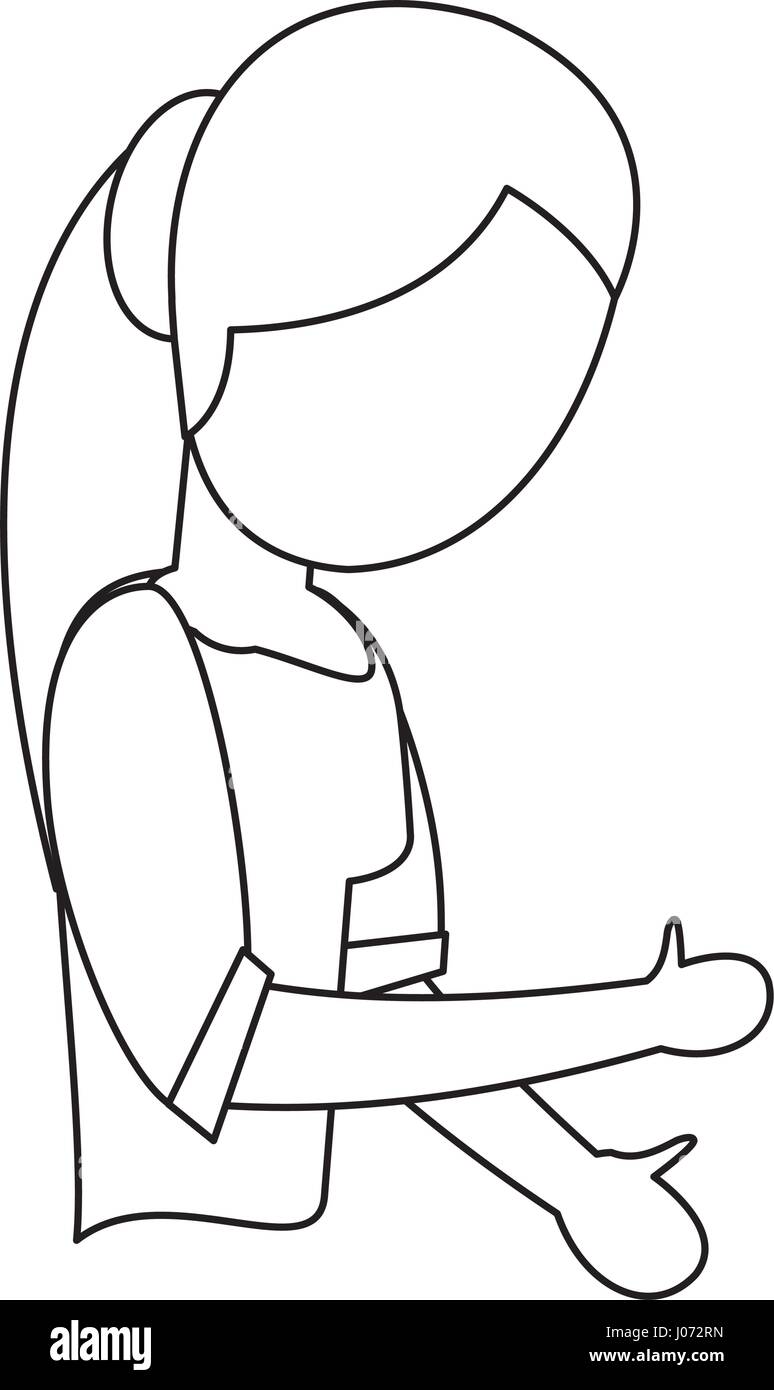 character mother female outline Stock Vector Image &amp; Art - Alamy