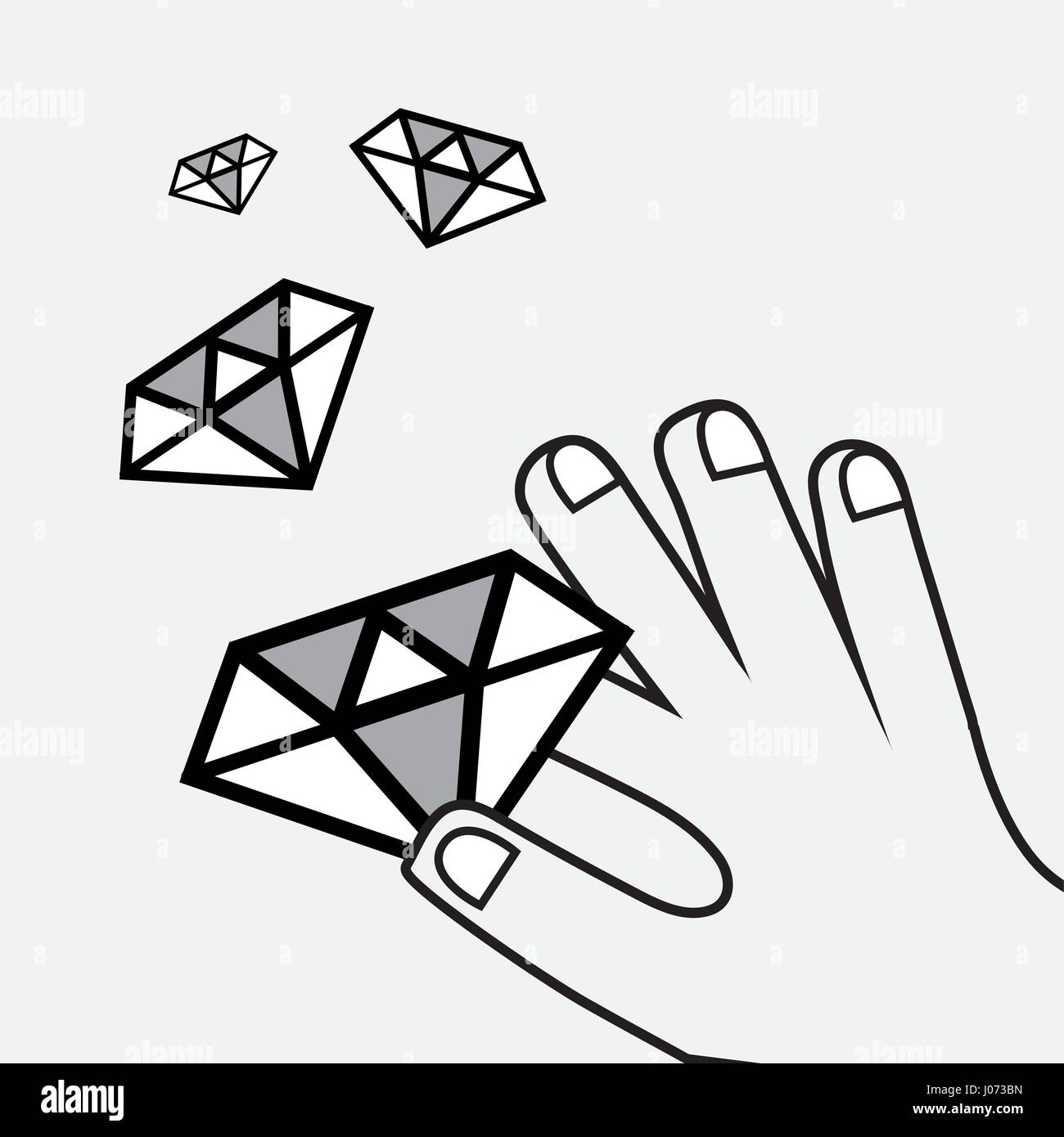 Line diamond icon bitcoin money Stock Vector Images - Alamy