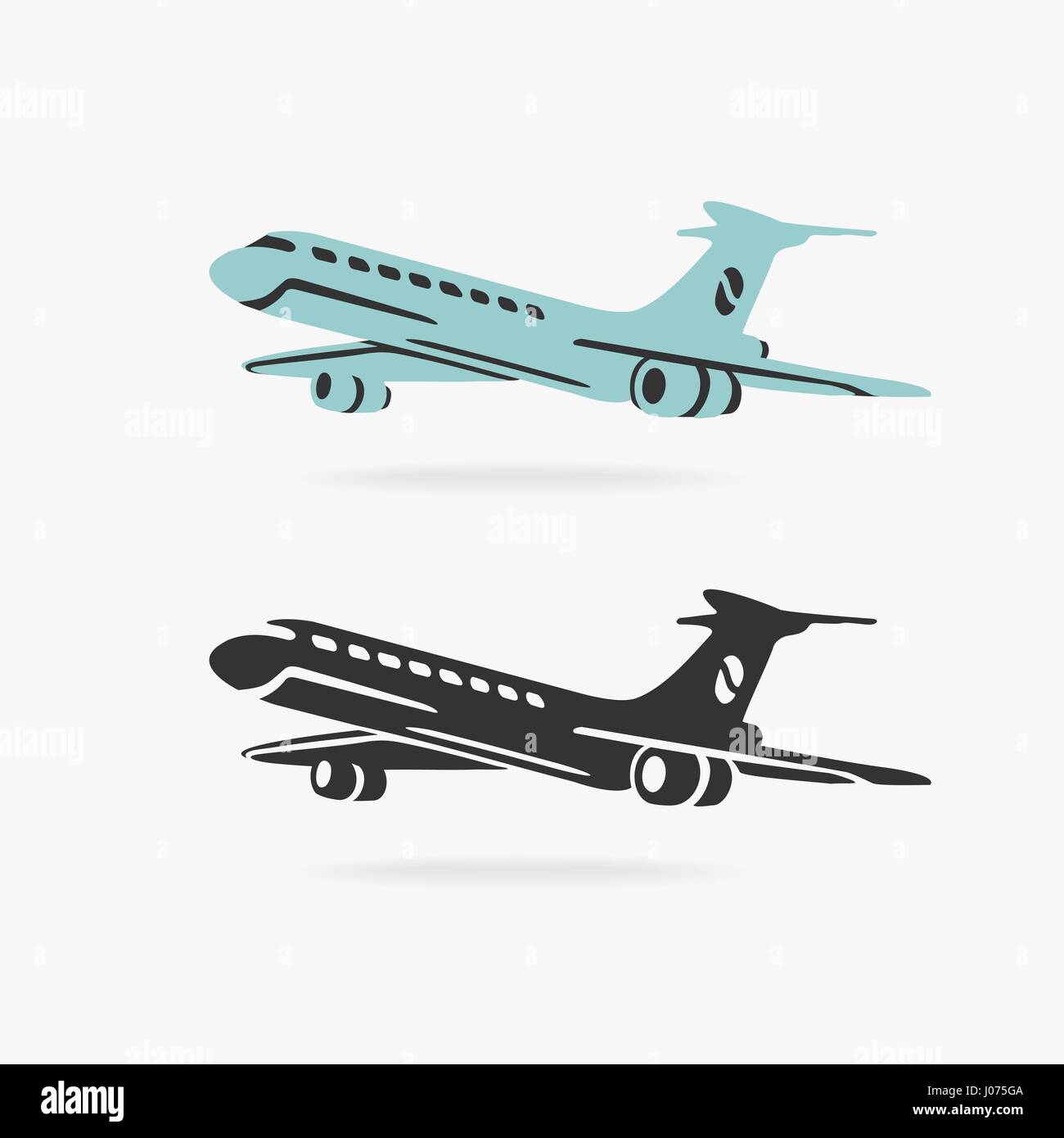 Airplane Sign Vector Stock Vector