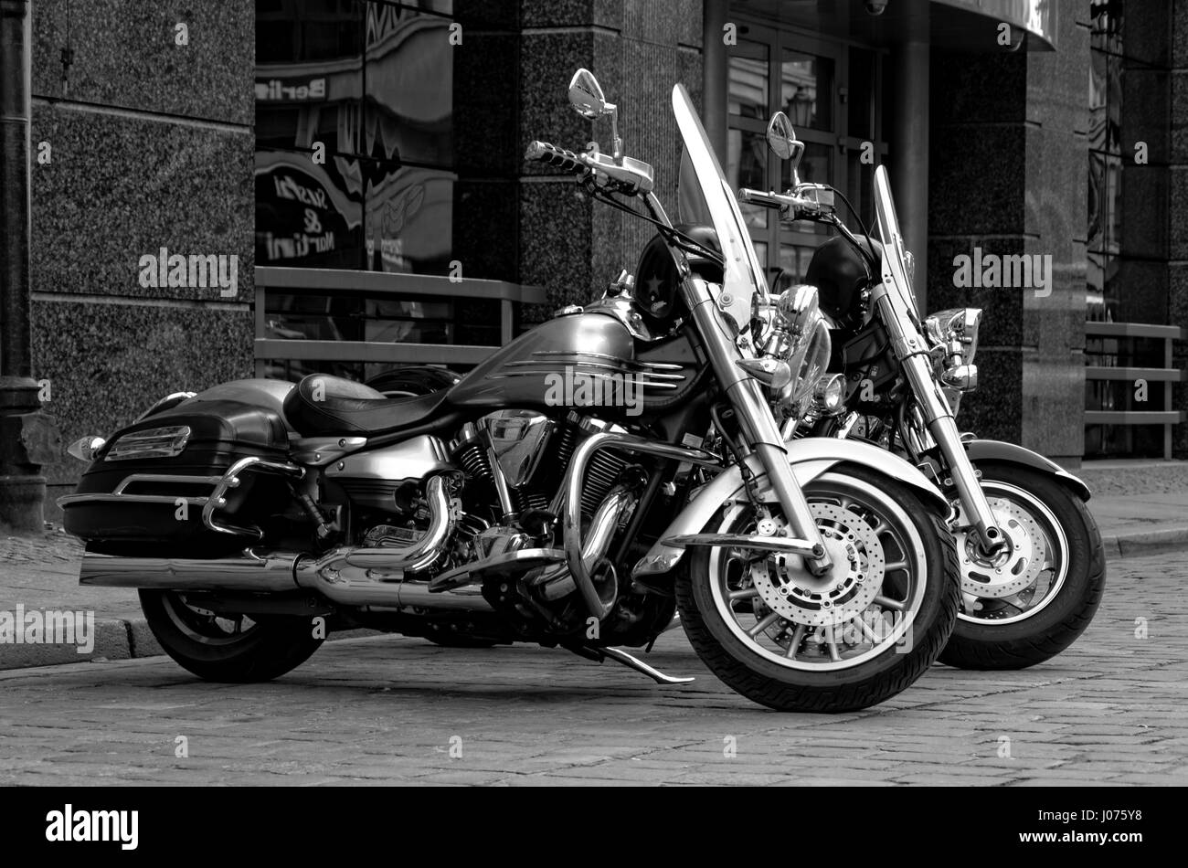 Two Choppers (motorcycles). © Pawel M. Mikucki Stock Photo Alamy
