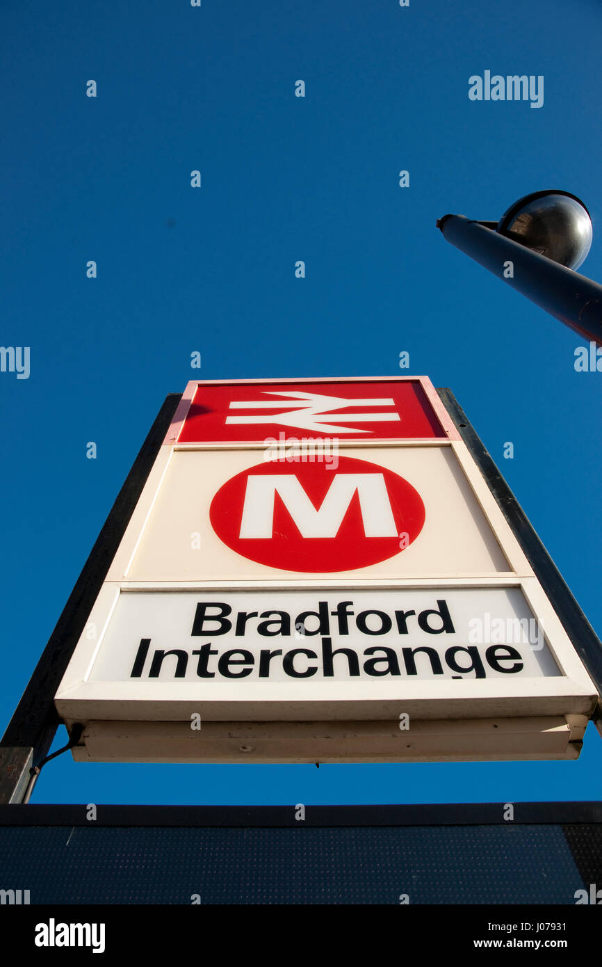 Bradford Interchange Railway Station, Part of Metro Network, Bradford, West Yorkshire Stock Photo