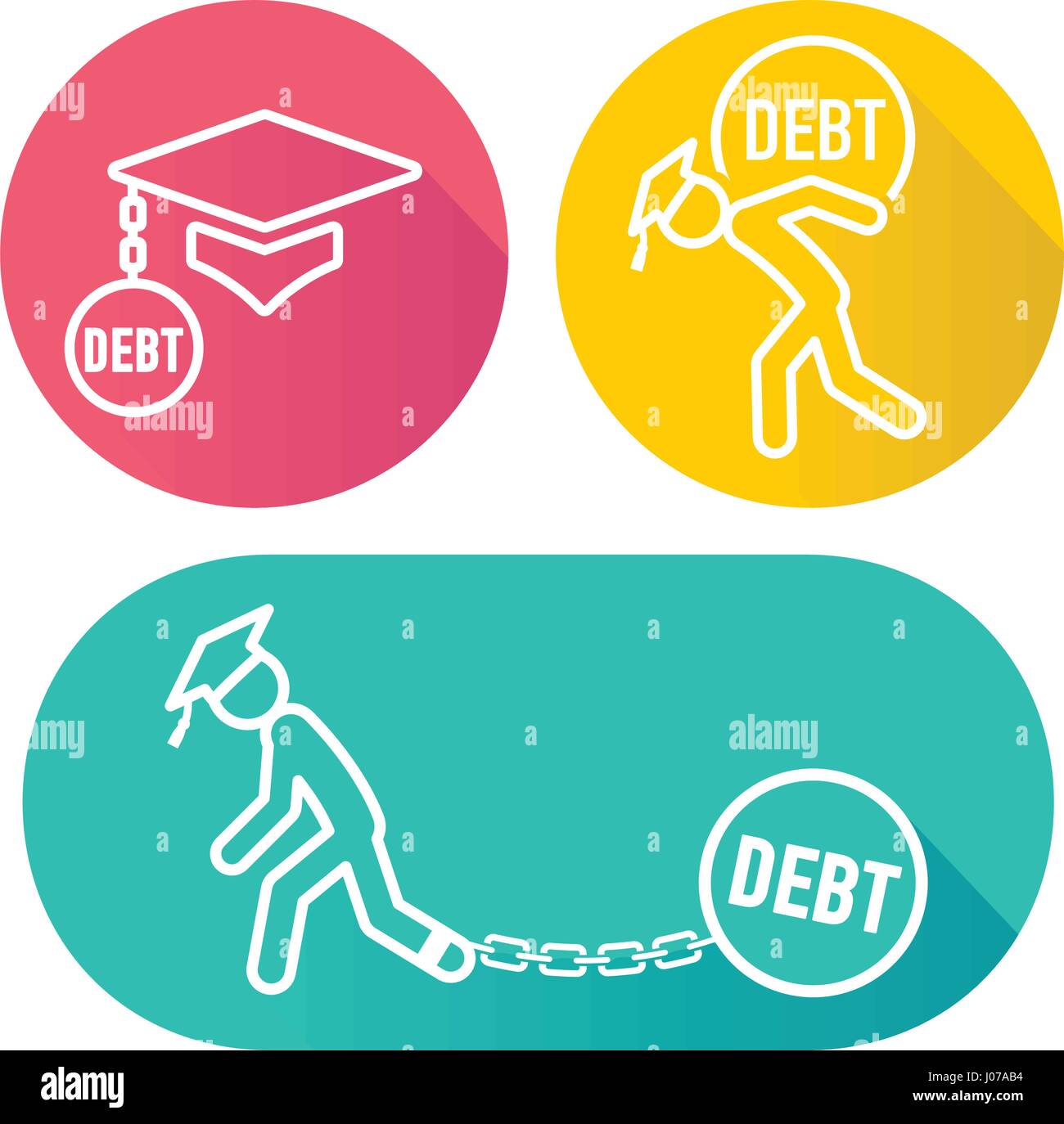 Graduate Student Loan Icon Student Loan Graphics for Education