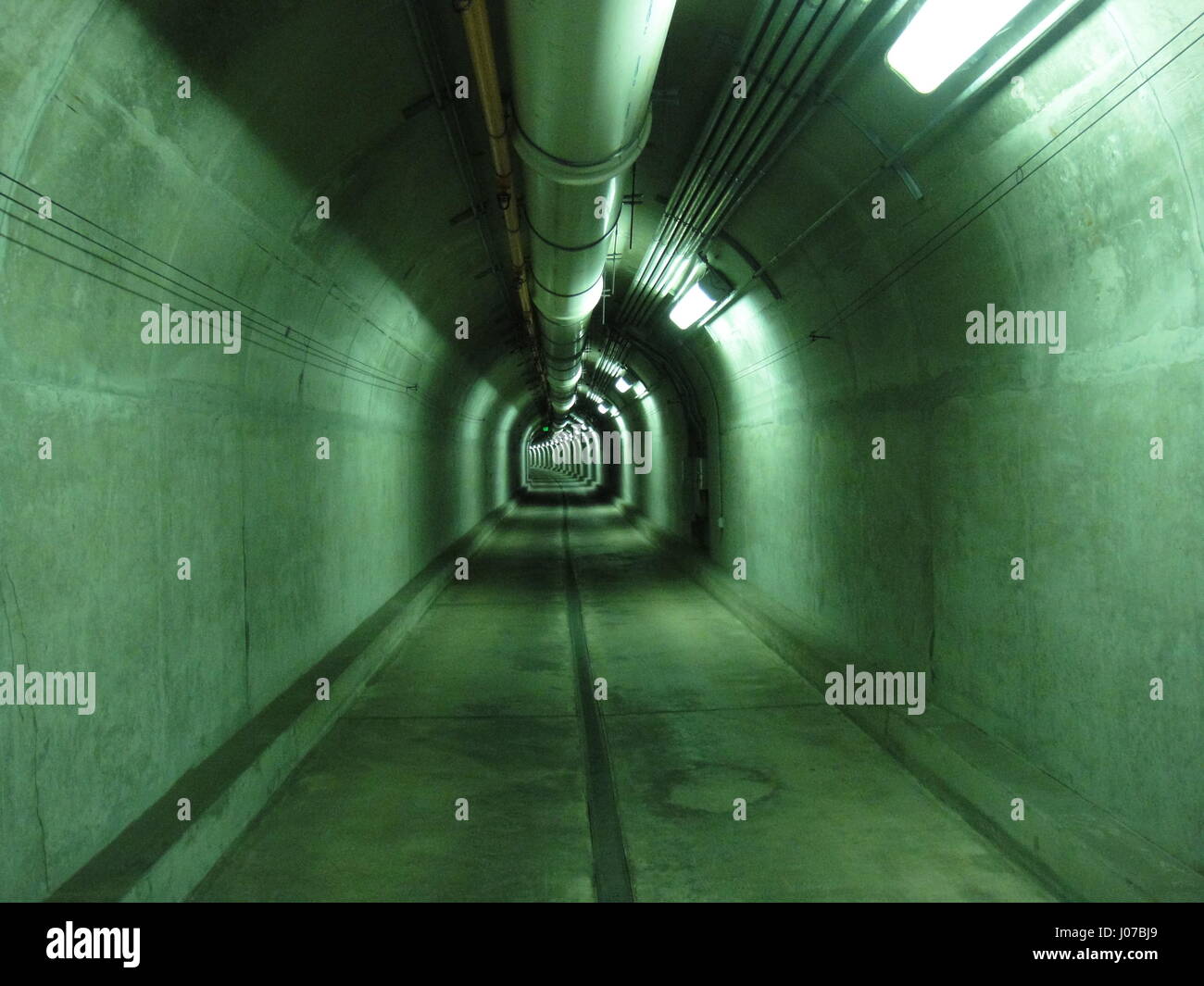 Modern Subterranean Tunnel Stock Photo