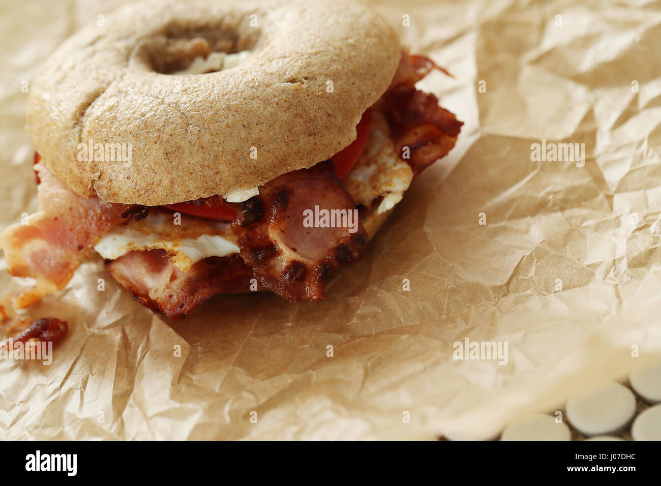 Bagel sandwich Stock Photo