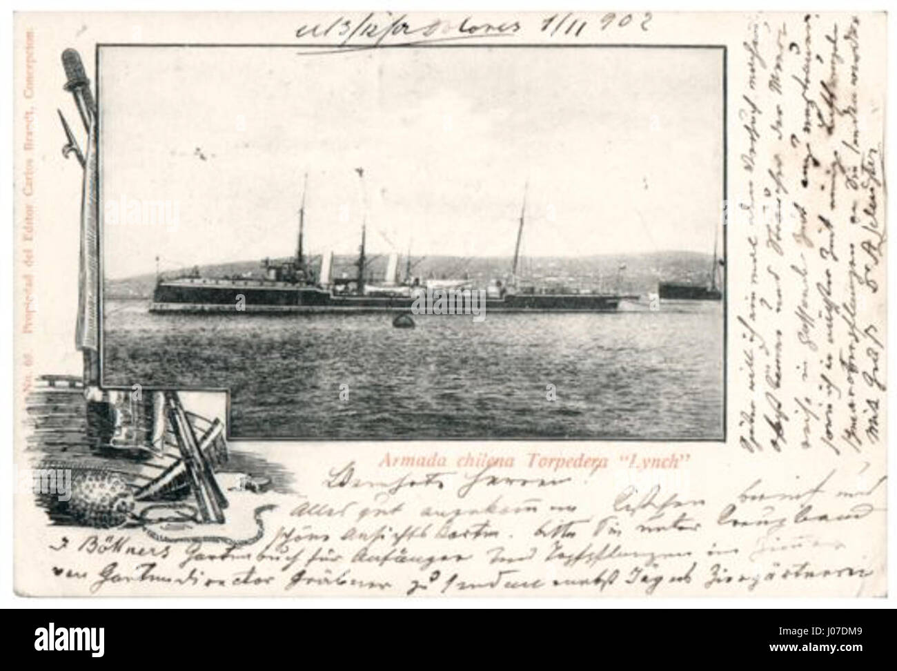 CAZATORPEDERO ALMIRANTE LYNCH (1º Stock Photo Alamy