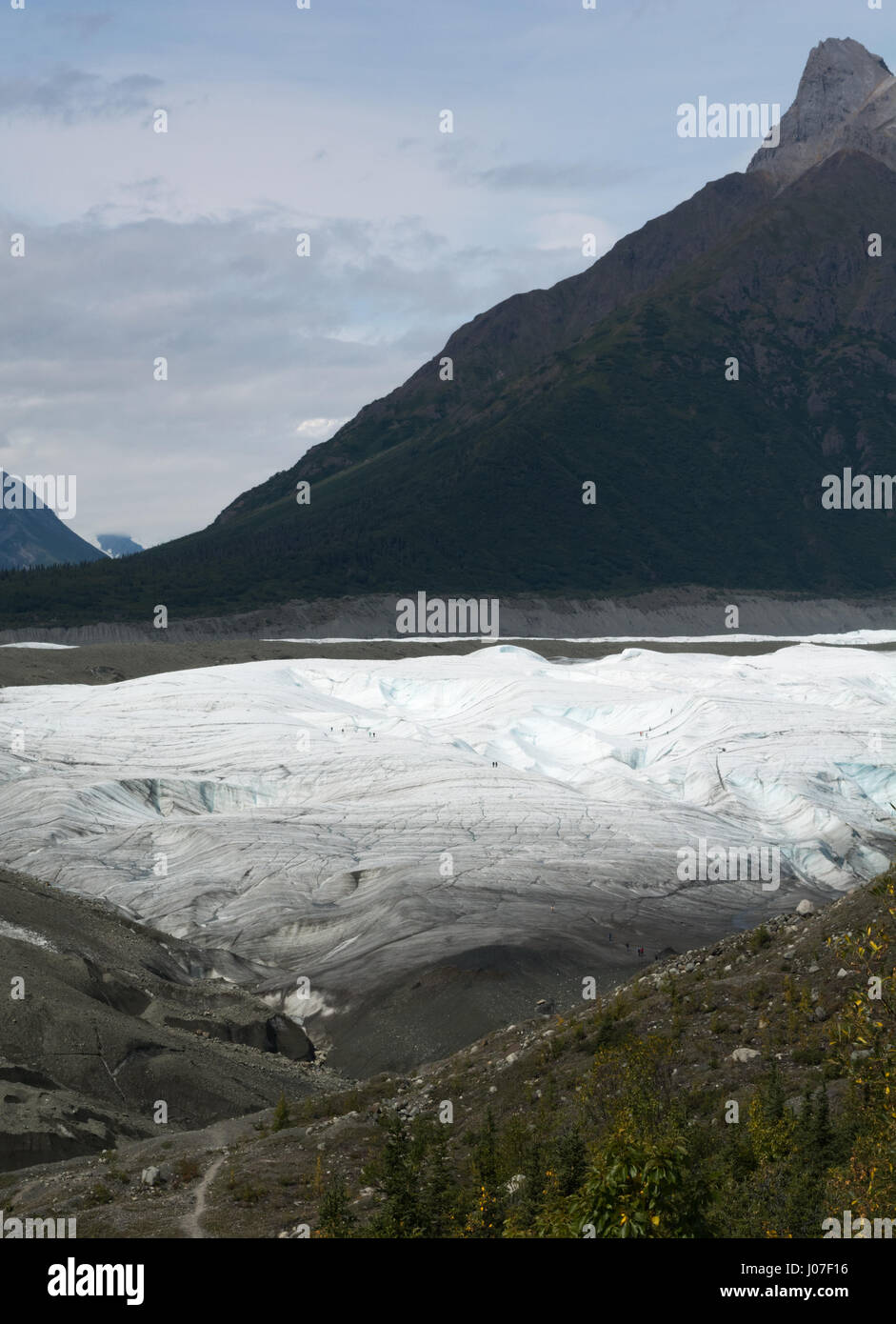 Root Glacier McCarthy Alaska Stock Photo