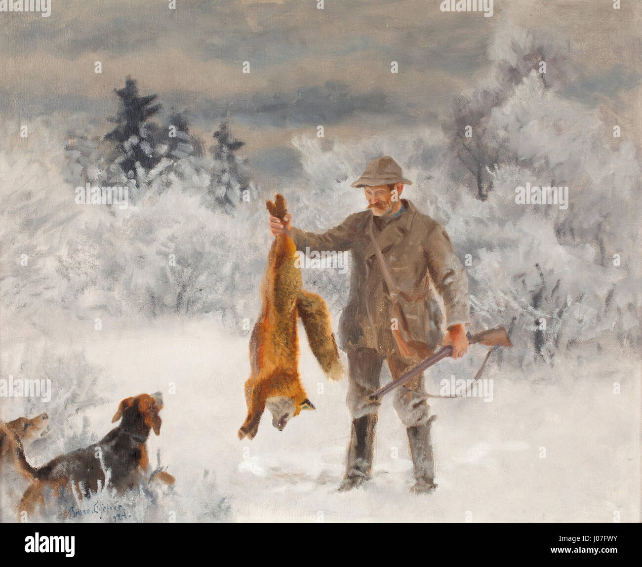 Fox hunting painting hi-res stock photography and images - Alamy