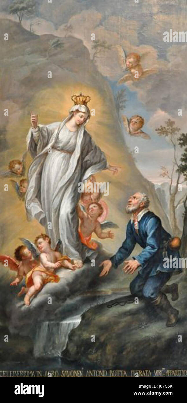 Brusco - Apparition de la Vierge à Antoine Botta Stock Photo
