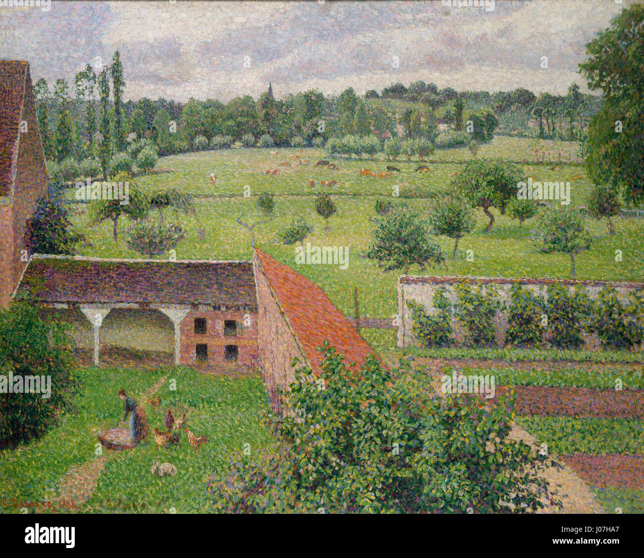 Camille pissarro view from my window hi-res stock