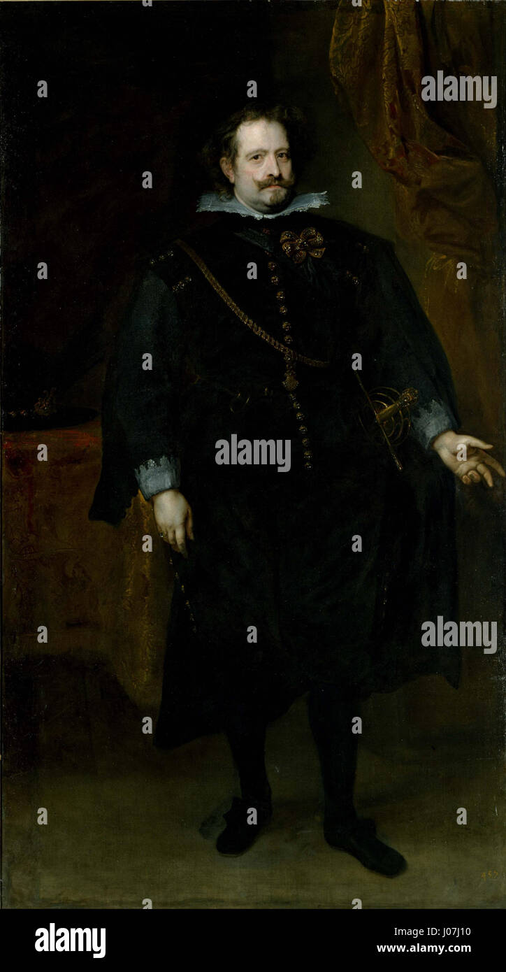 Anthony van Dyck - Diego Felipe de Guzmán, Marquis of Leganés - Stock Photo