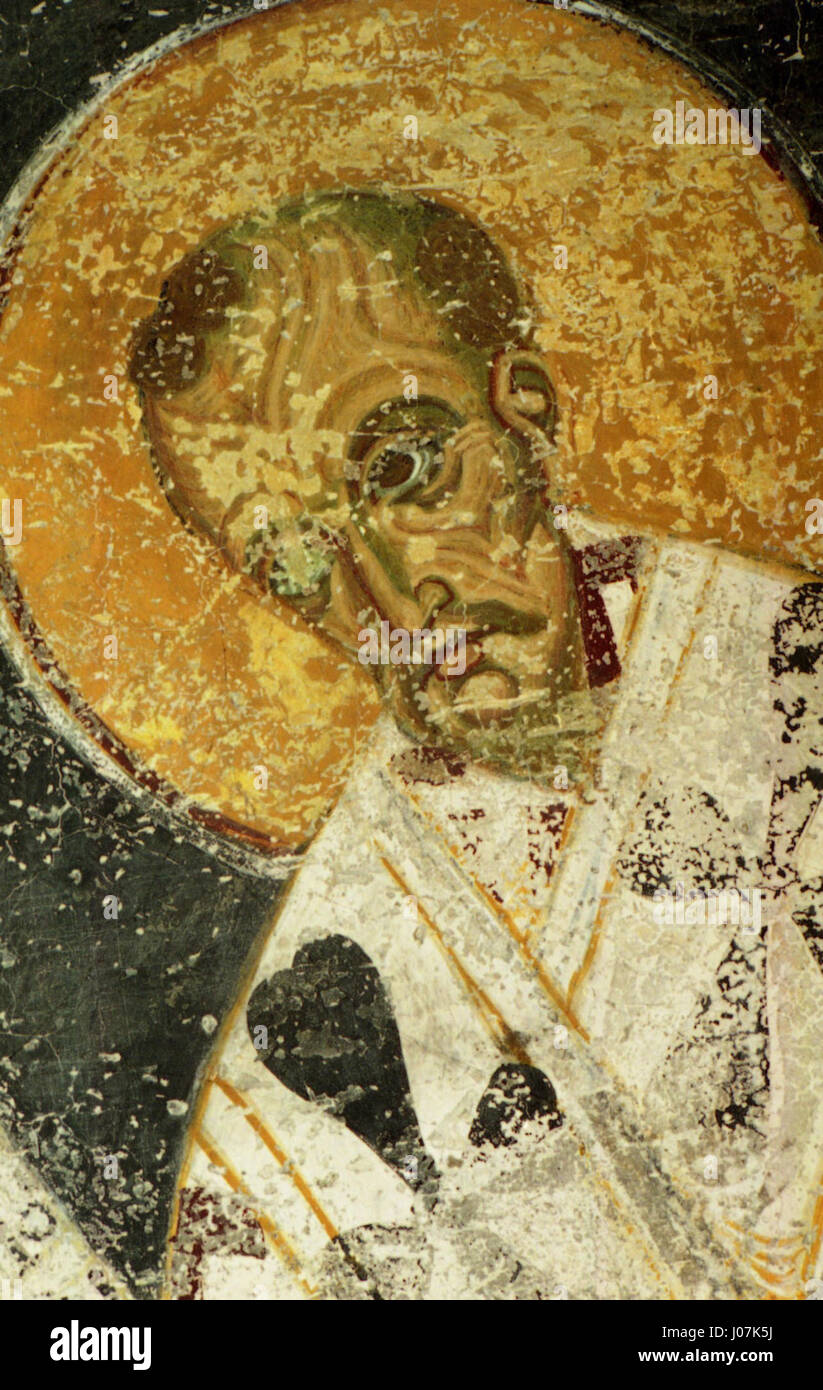 The frescos from St. Nicholas of Varos depict scenes from the life of ...