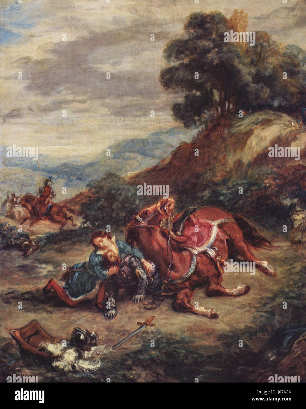 This artwork is associated with the renowned French Romantic artist ...