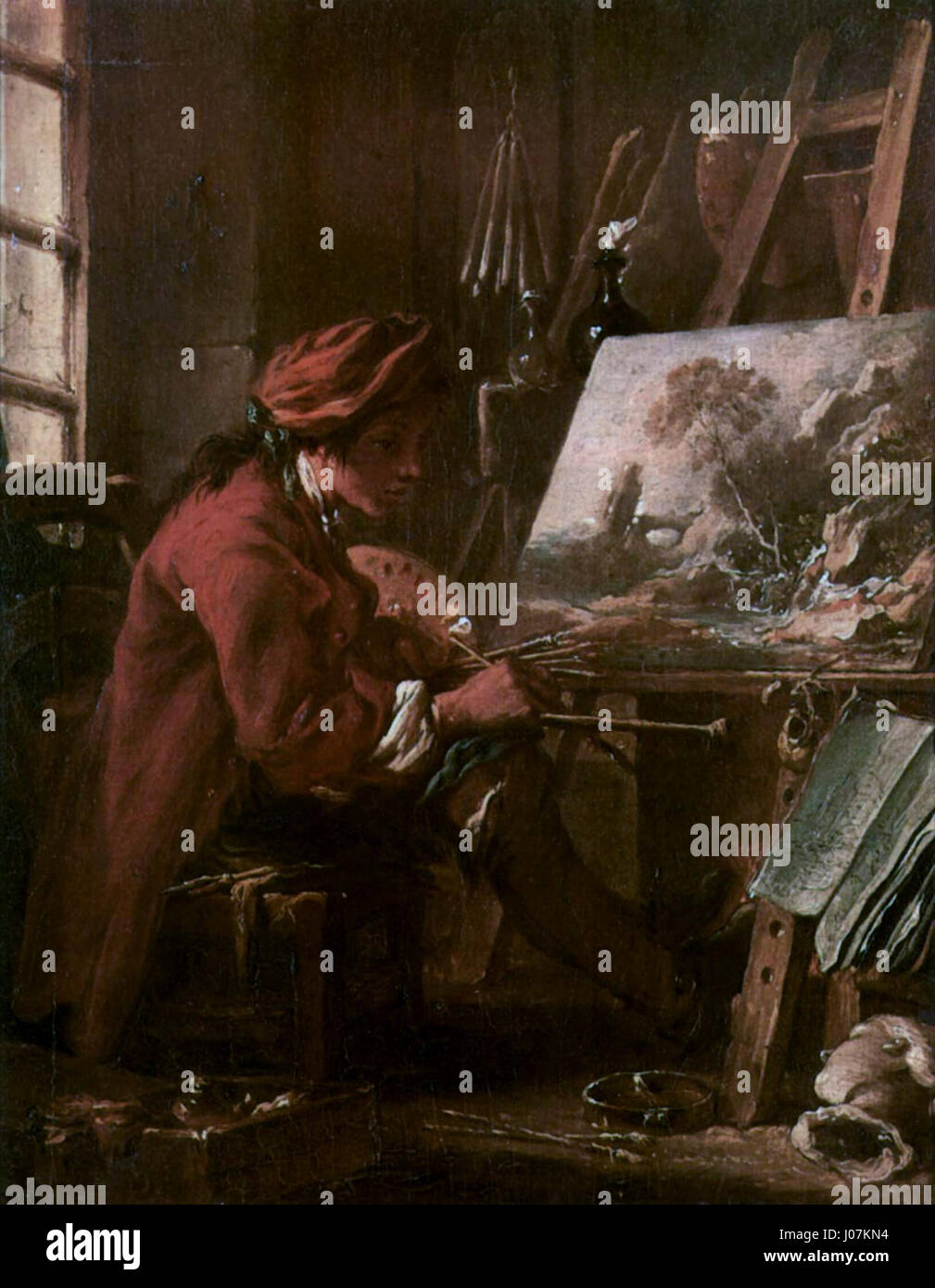 A work by French Rococo painter François Boucher, exemplifying his ...