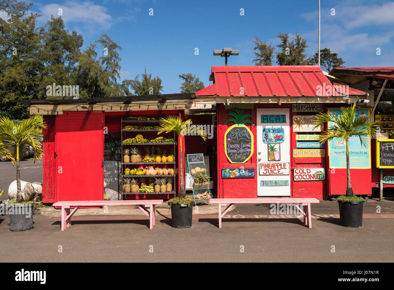 Fruit stand hanalei kauai hawaii hires stock photography and images
