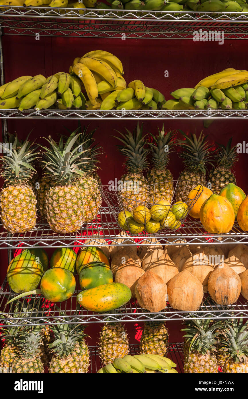 Fruit stand hanalei kauai hawaii hires stock photography and images