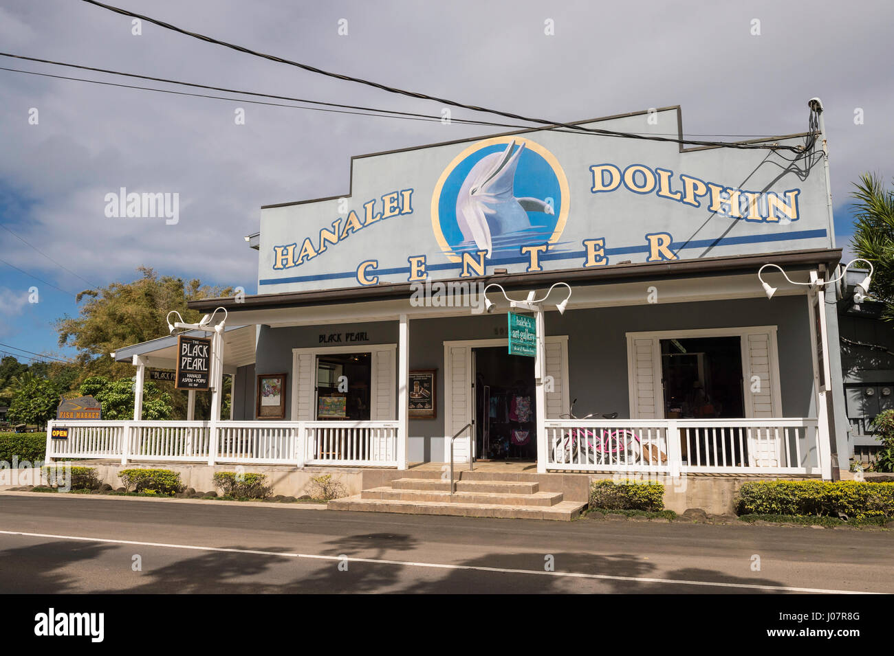Hanalei Dolphin Center Hanalei Kauai Hawaii Usa Stock Photo