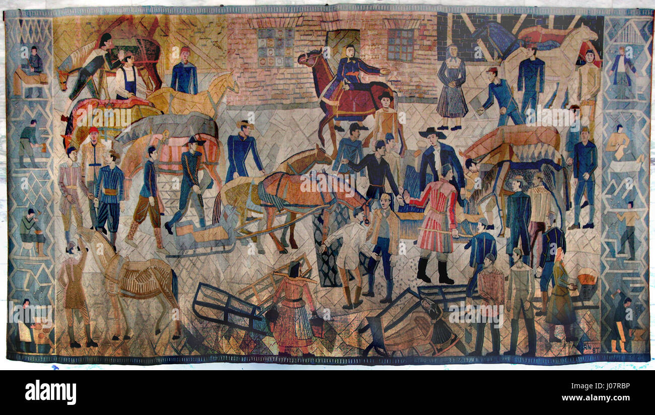 This depiction of the Rådhuset (Town Hall) in Oslo highlights its ...