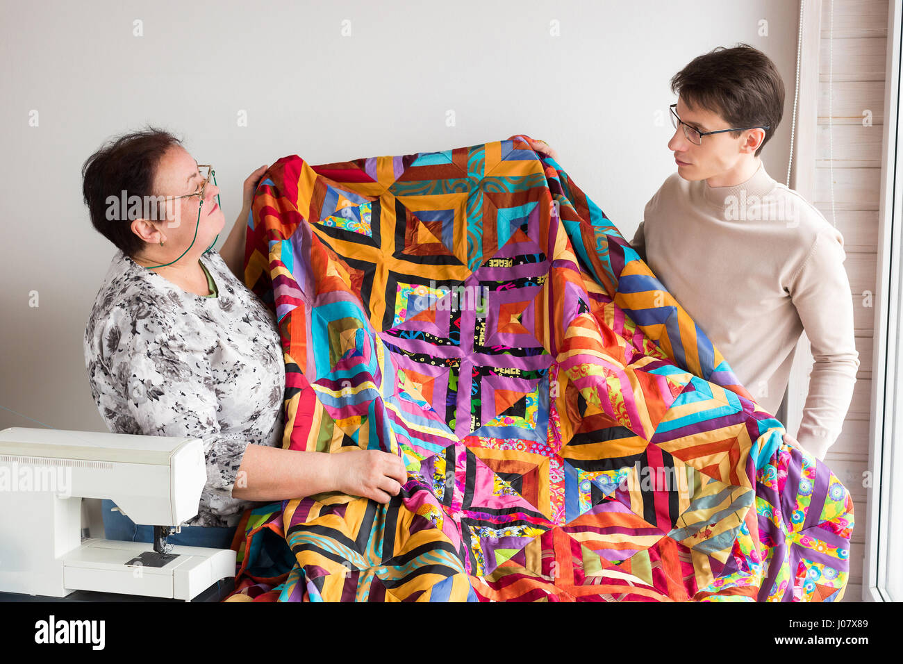 Large Patchwork Quilt High Resolution Stock Photography and Images - Alamy