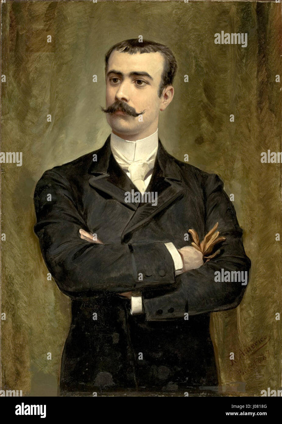 'Caio da Silva Prado' by Pedro Américo depicts a significant historical ...