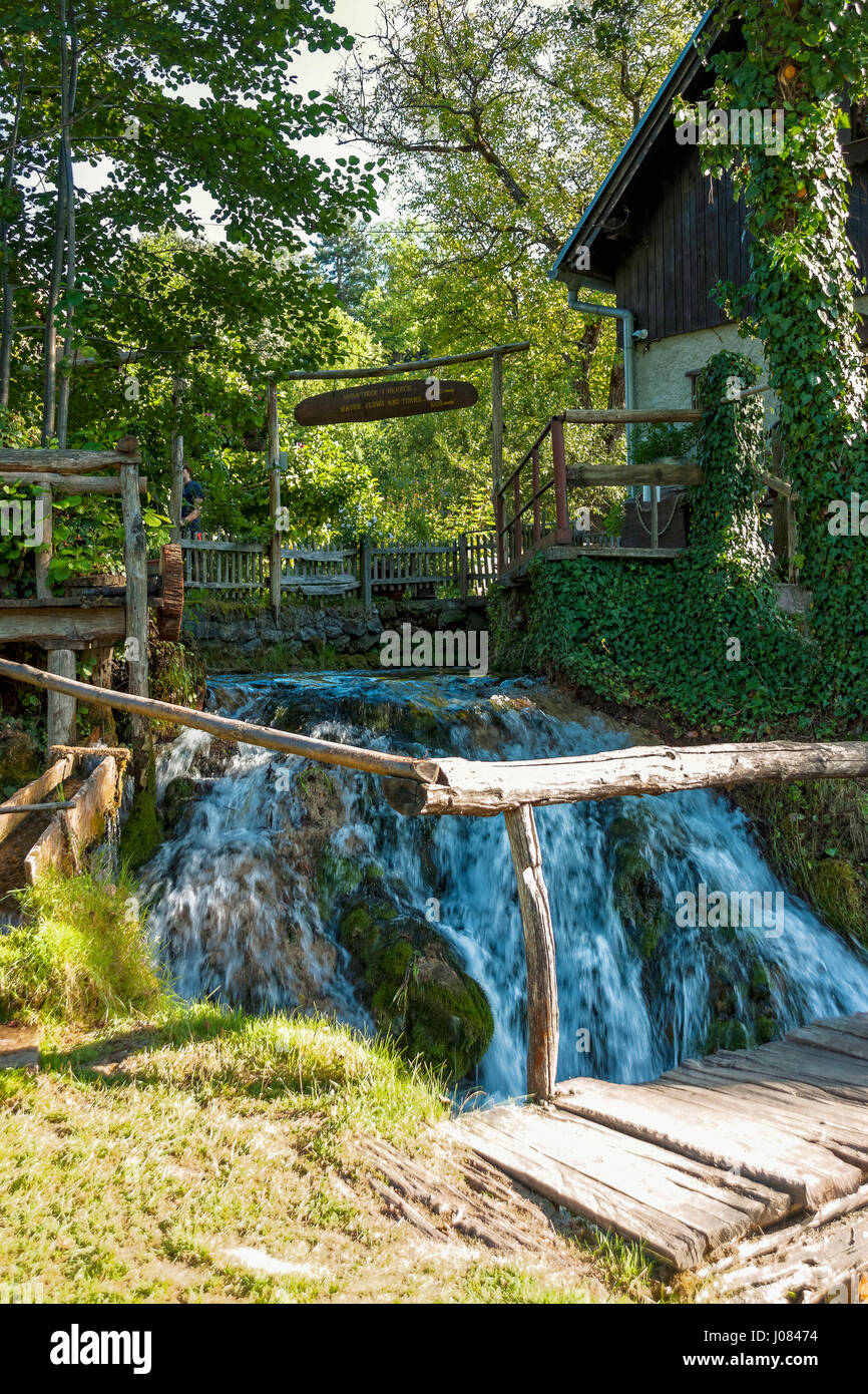 Slunjcica river in Rastoke village near Slunj, Croatia Stock Photo