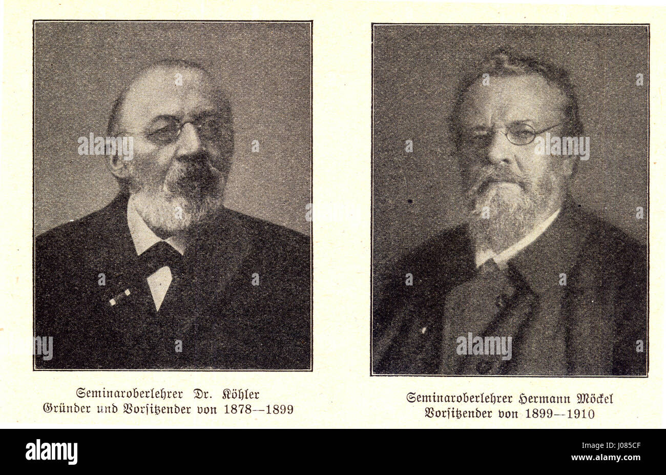 Vorsitzende des Erzgebirgsvereins - Köhler und Möckel Stock Photo