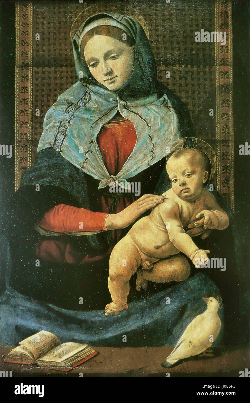 Piero di Cosimo - Vierge à l'enfant Stock Photo