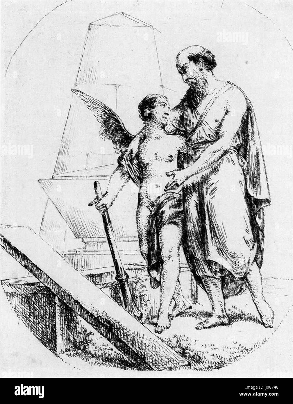 'Tod als Jüngling' by Rode depicts the figure of Death as a young man ...