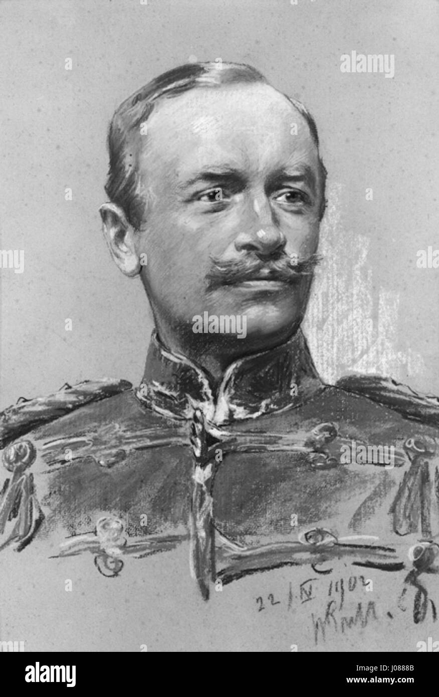 König Friedrich August III. von Sachsen (Porträt) Stock Photo