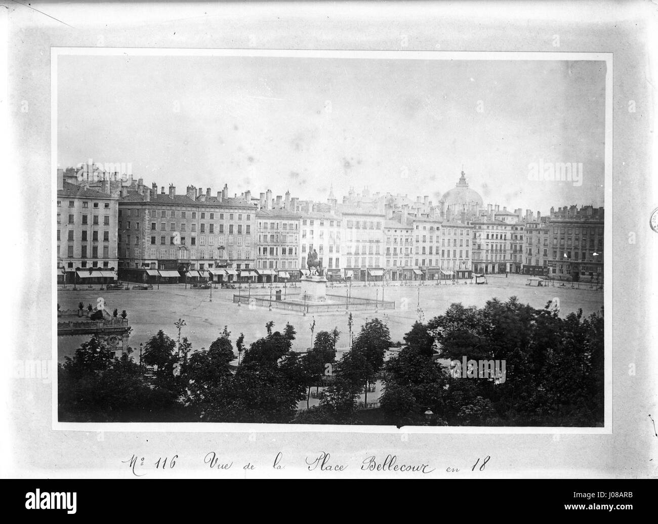 Grands Travaux Durbanisme Du Second Empire Place Bellecour Avant Le Début Des Travaux Stock 