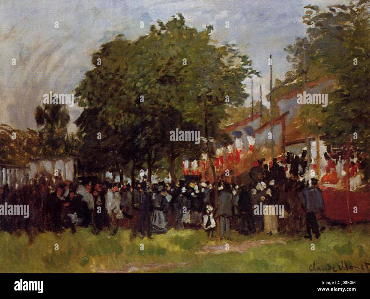 Claude Monet - La fête d'Argenteuil Stock Photo