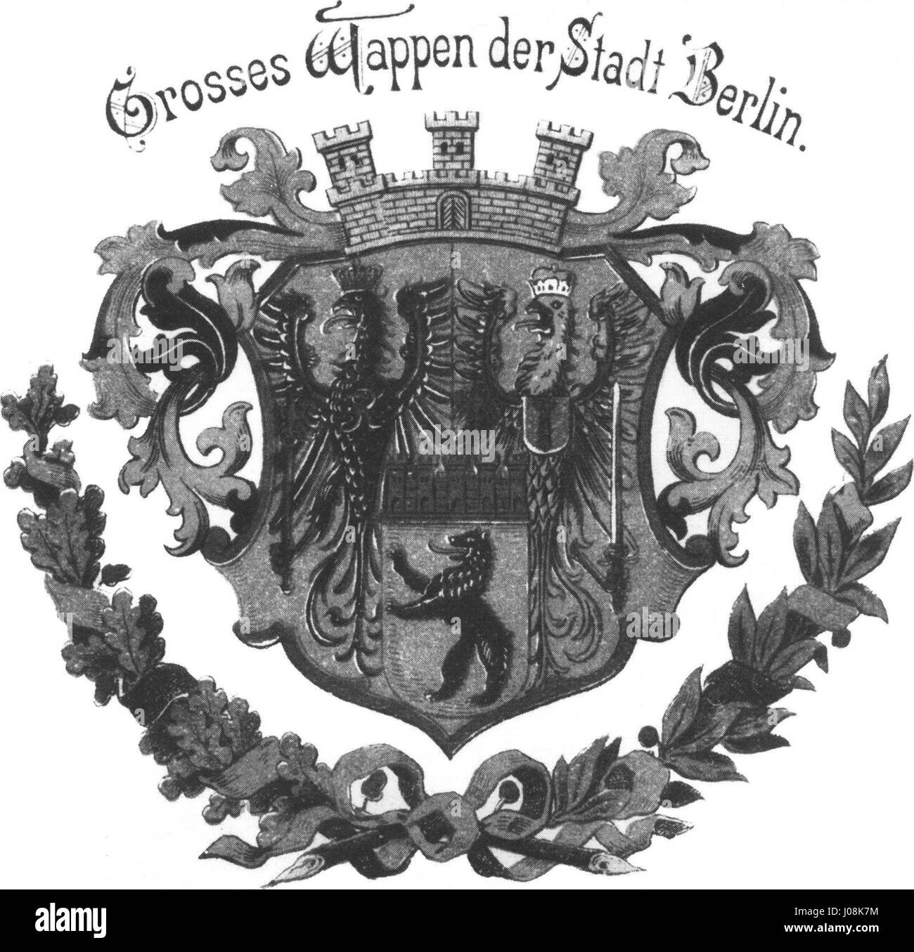 Coat of arms of Berlin 1883 Stock Photo - Alamy