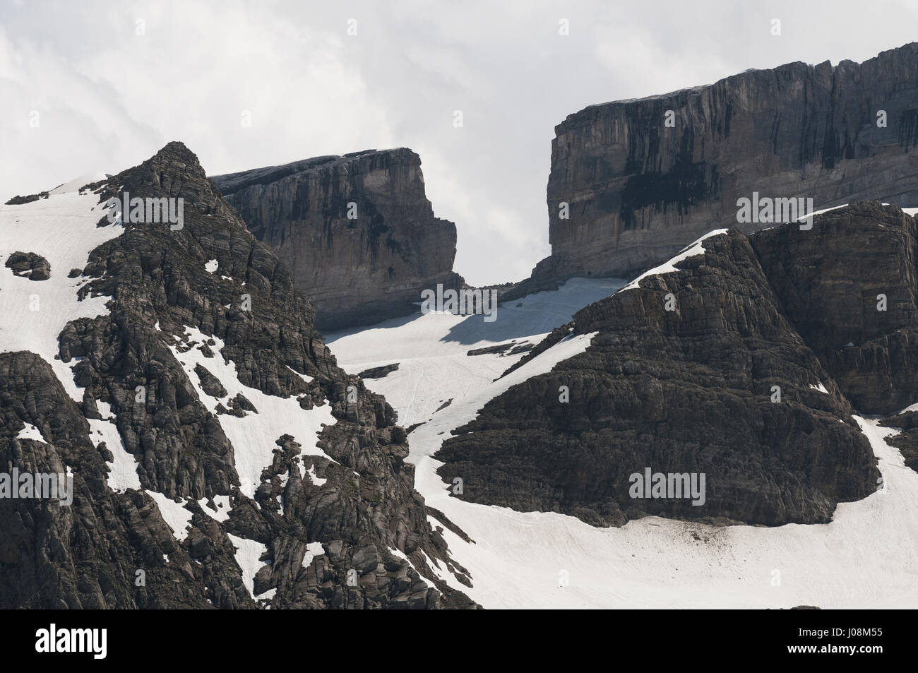 France, Pyrenees, Gavarnie, Col des Tentes pass, mountain landscape with  Breche de Roland Stock Photo - Alamy