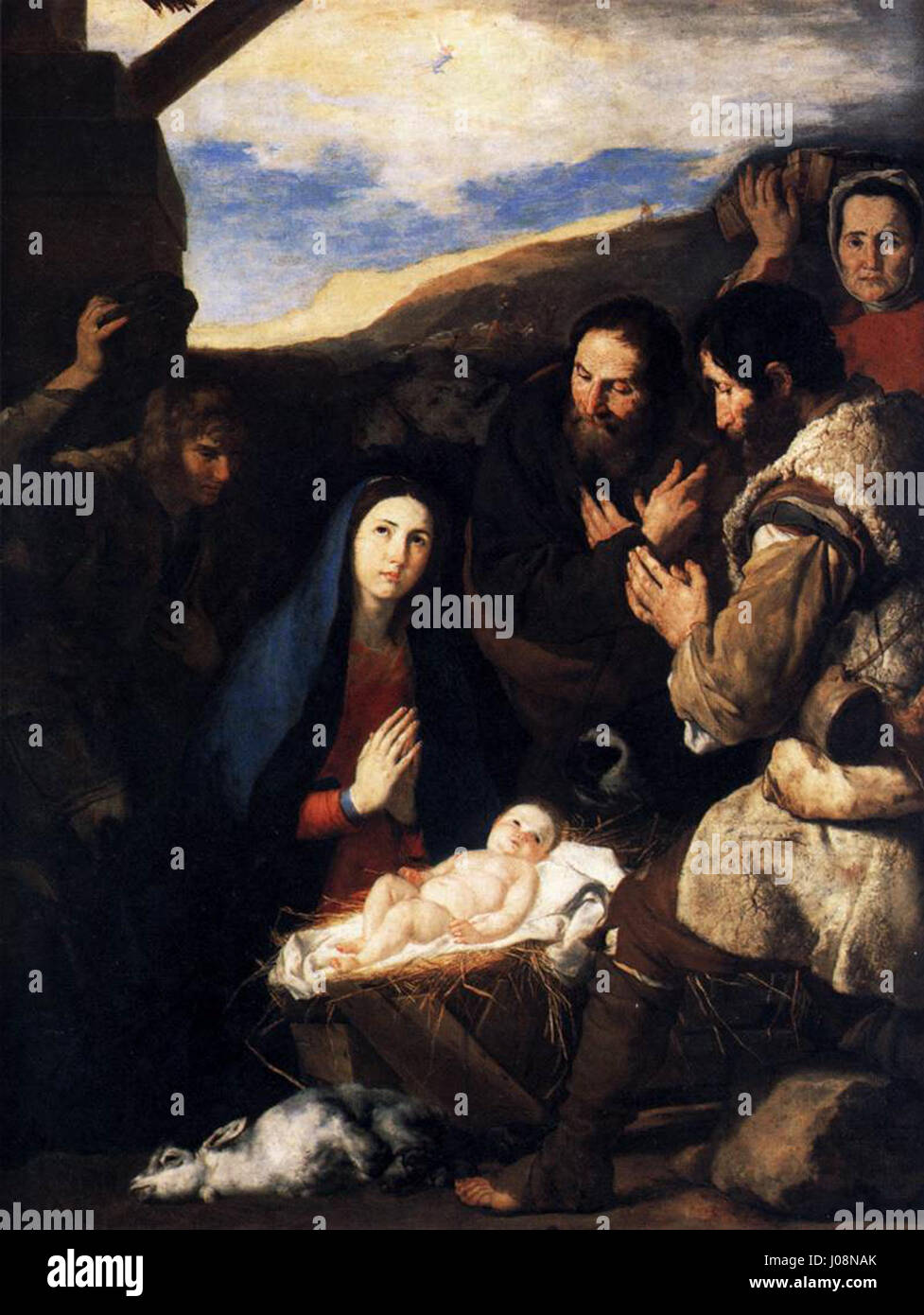 'Adoration of the Shepherds' by José de Ribera is a Baroque painting ...