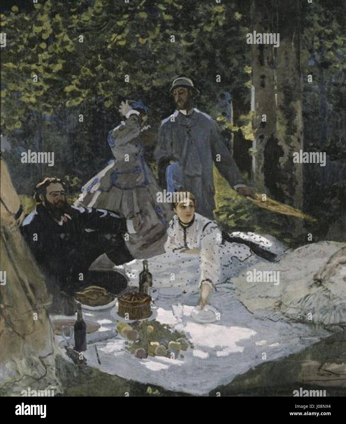 Le déjeuner sur l'herbe 1865-1866 Claude Monet Stock Photo
