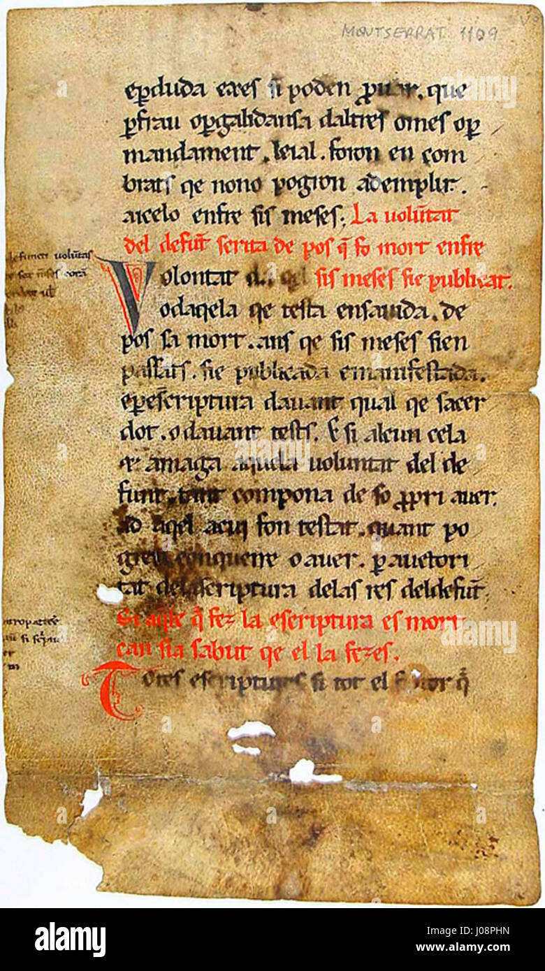 Liber Iudiciorum visigòtic Stock Photo Alamy