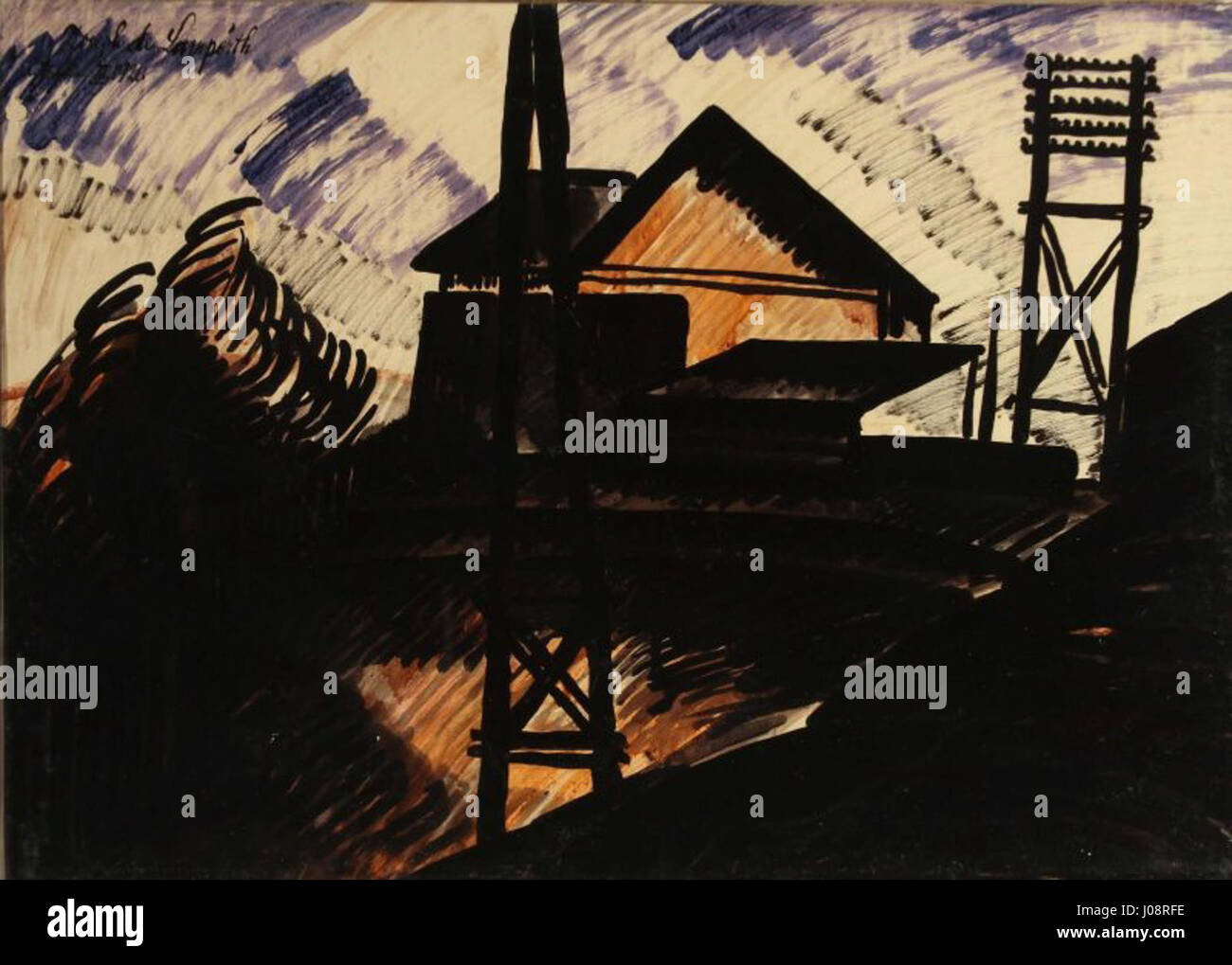 The 'Nemes Lampérth Signal-box' from 1920 is a notable piece of early ...
