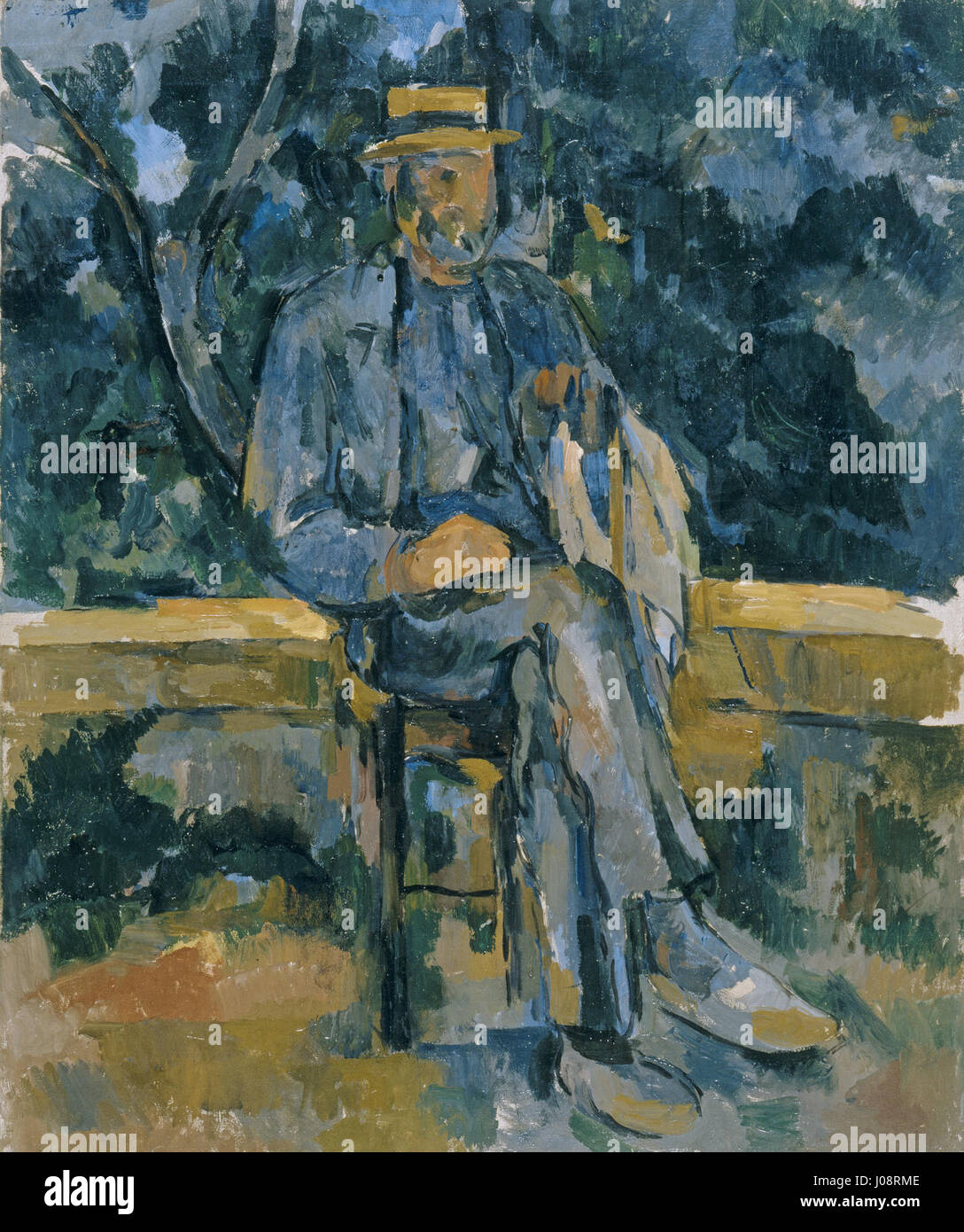 Paul Cézanne - Portrait d'un paysan Stock Photo